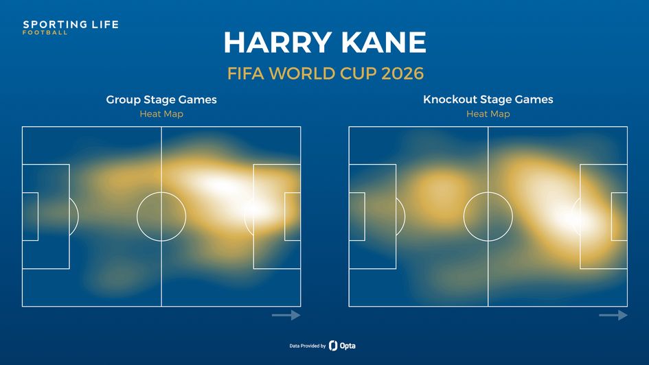 Harry Kane heat maps