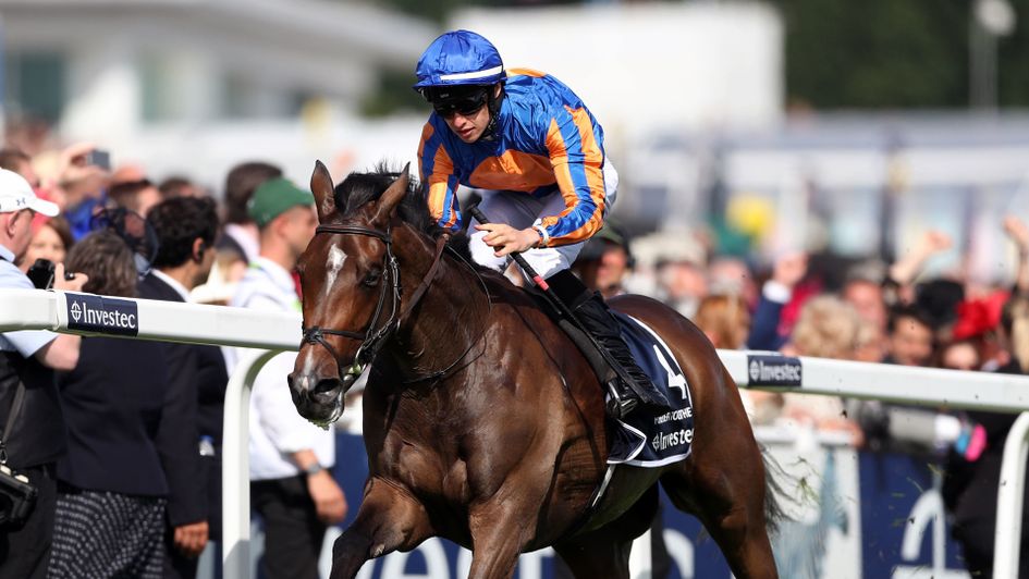 Forever Together on her way to victory in the Oaks