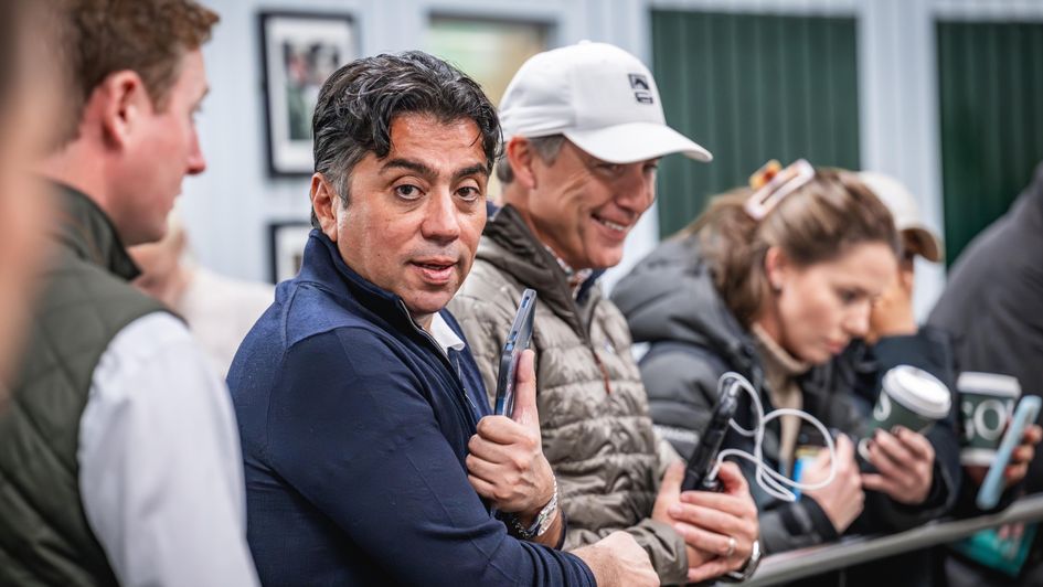 Kia Joorabchian at the Goffs Orby Sale (Copyright Sarah Farnsworth)