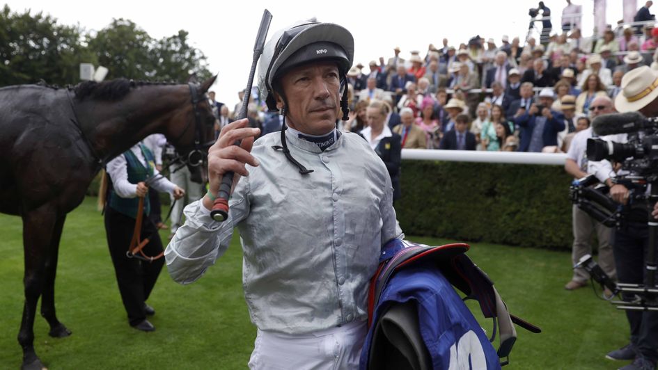 Frankie Dettori after winning the opener at Goodwood