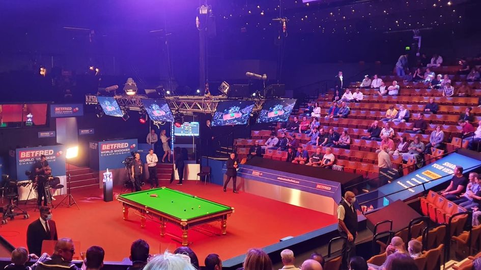 Here's the scene at the Crucible earlier