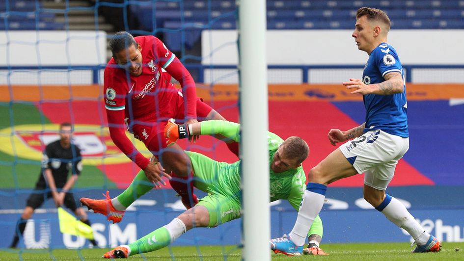 Jordan Pickford's tackle on Virgil van Dijk went unpunished