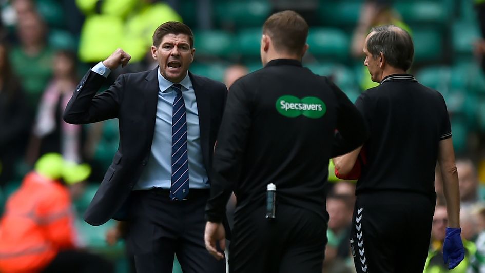Steven Gerrard: The Rangers boss took charge of his first Old Firm derby