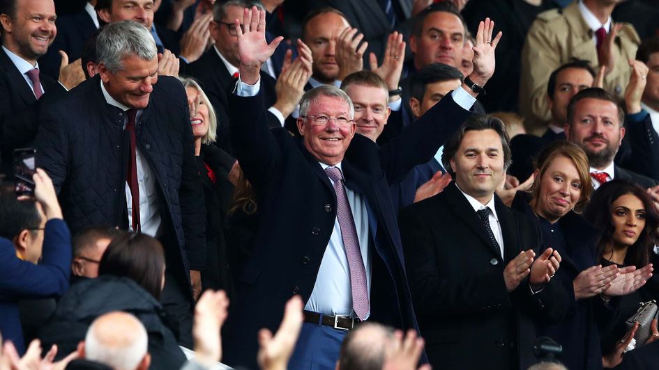 Sir Alex Ferguson returned to Old Trafford for the first time since brain surgery