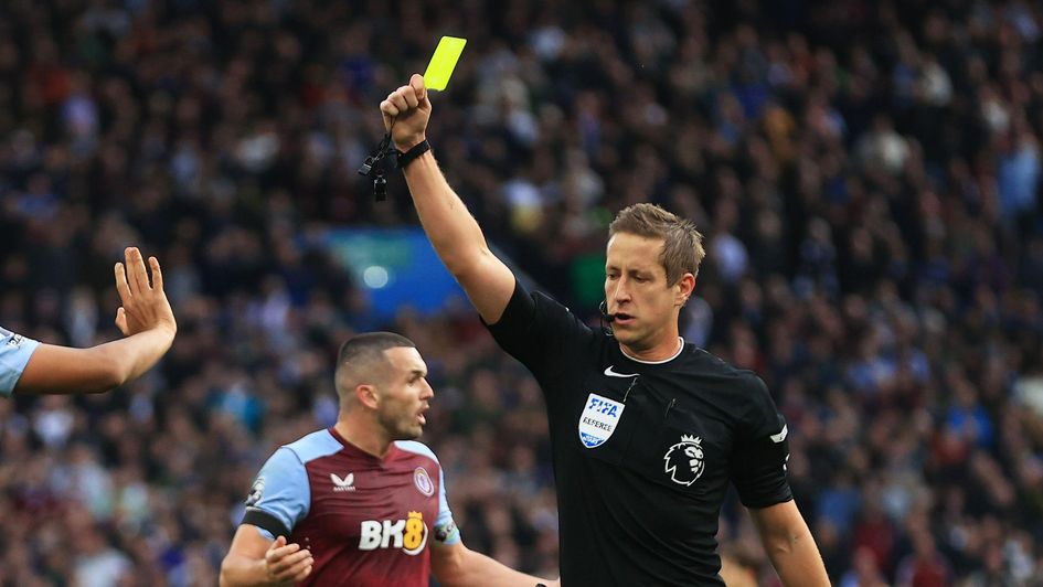 Referee John Brooks has been card-happy this season