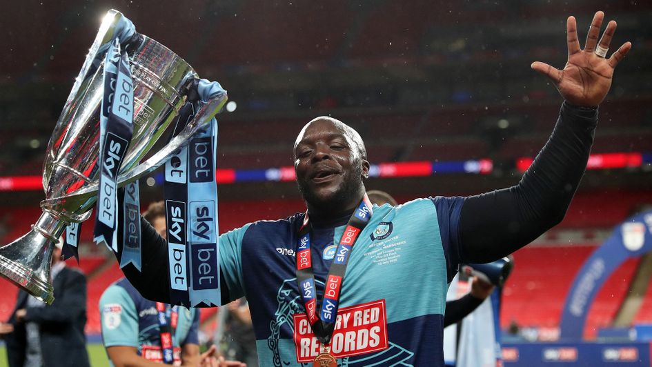 Wycombe's Bayo Akinfenwa is the strongest rated player on FIFA21