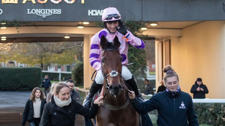 Harry Cobden returns on his fourth Ascot winner