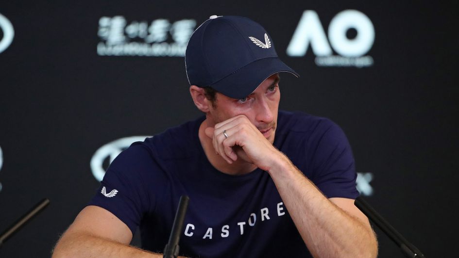 Andy Murray fought back the tears during an emotional press conference