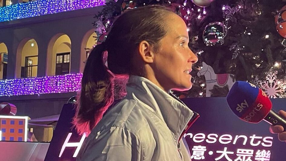 Rachel King being interviewed ahead of Happy Valley on Wednesday