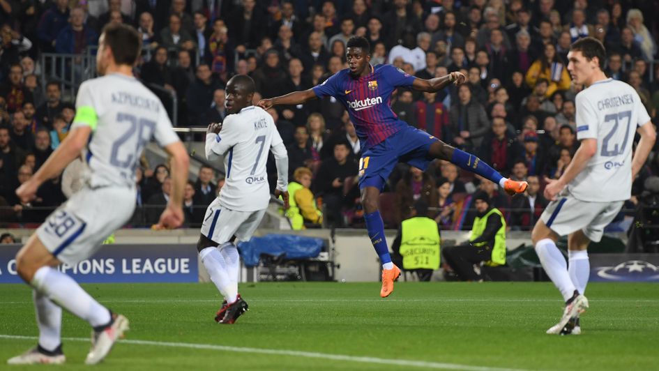 Dembele scores against Chelsea