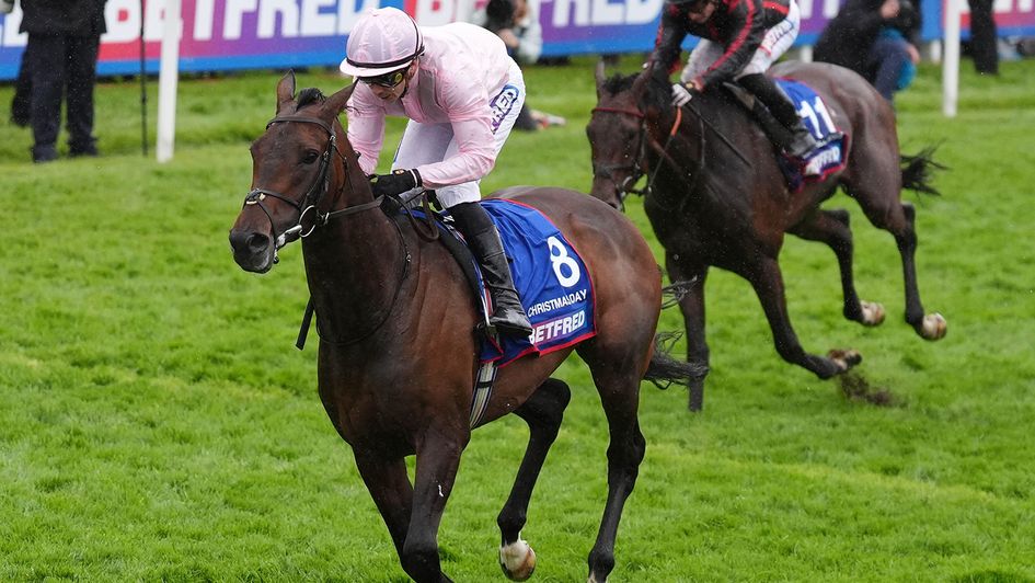 Christmas Day on his way to victory at Epsom