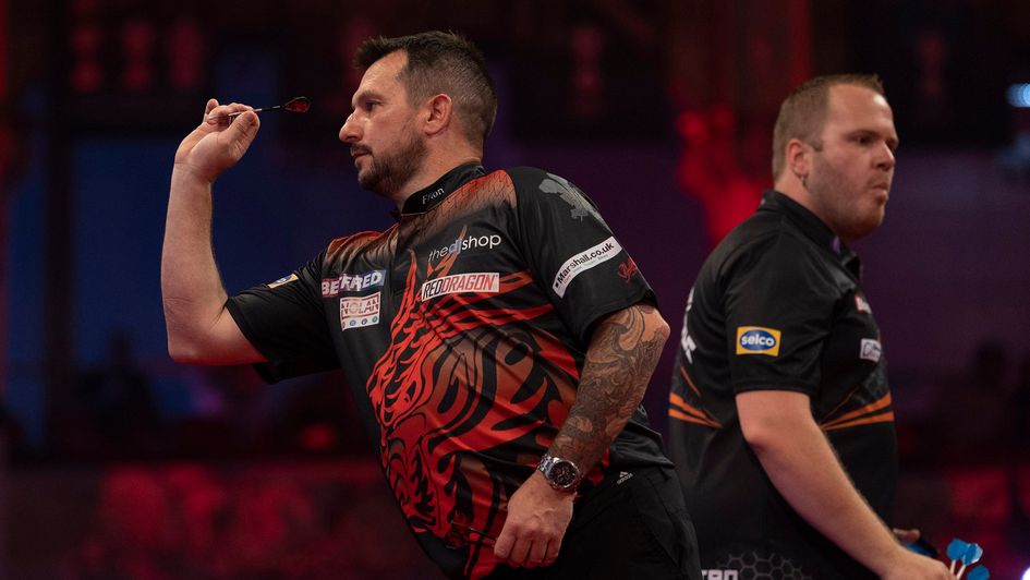 Jonny Clayton and Dirk van Duijvenbode (Picture: PDC)