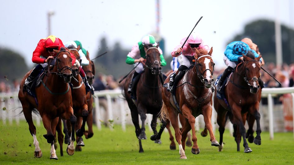 Live In The Dream ridden by jockey Sean Kirrane wins at York