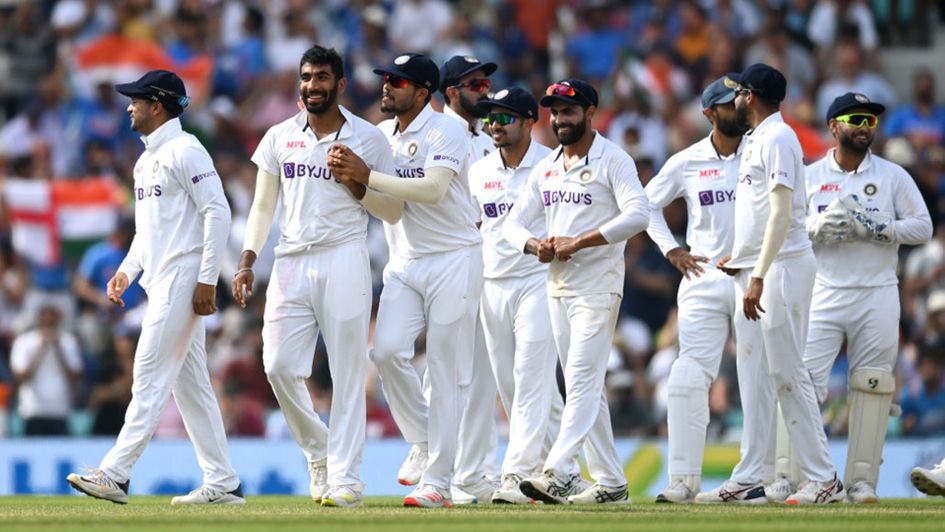 India celebrate another wicket at The Oval