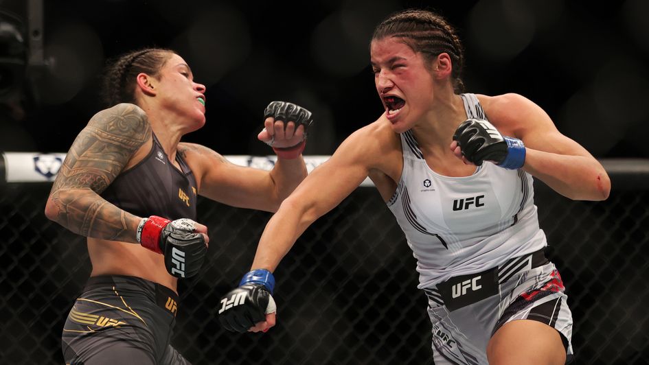 Julianna Pena (right) and Amanda Nunes will renew hostilities this weekend