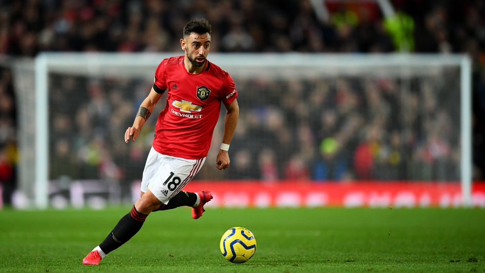 Bruno Fernandes: Manchester United midfielder in action against Wolves on his Premier League debut