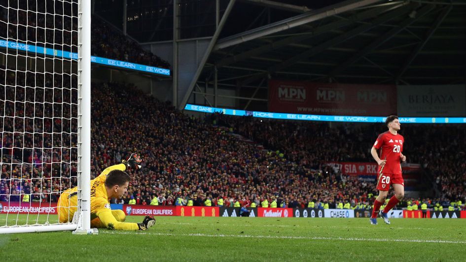 Daniel James missed his penalty for Wales