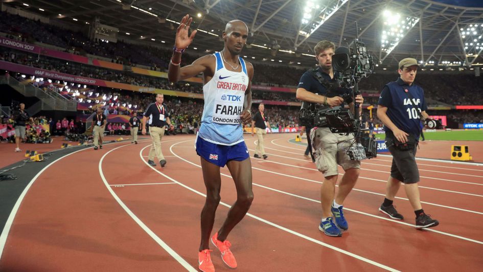 Mo Farah was unable to complete the long-distance double at London 2017