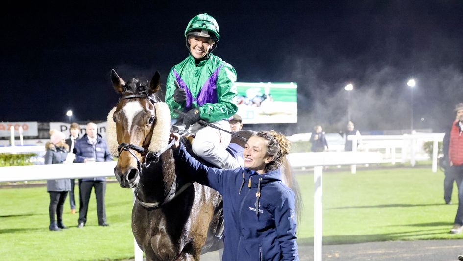 Faye McManoman returns victorious (image courtesy of Grossick Photography)