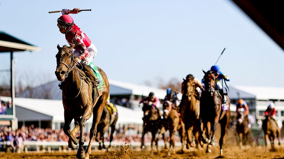 Wonder Wheel is well on top in the Juvenile Fillies (image courtesy of the Breeders' Cup)