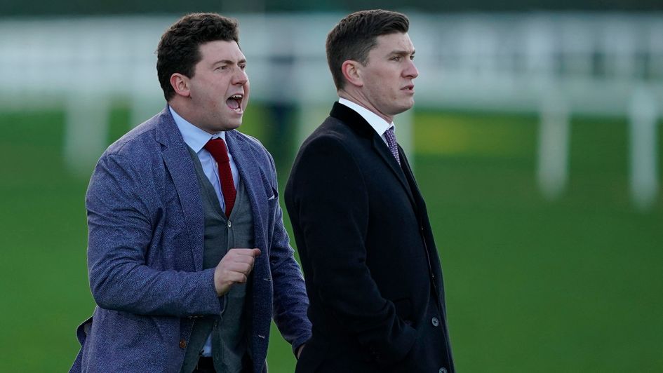 Olly Murphy celebrates