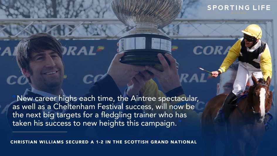 Christian Williams is having a superb time with his staying chasers