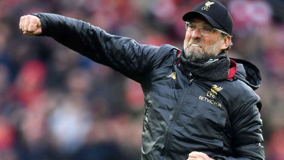 Passionate Jurgen Klopp celebrates after Liverpool's victory over Chelsea