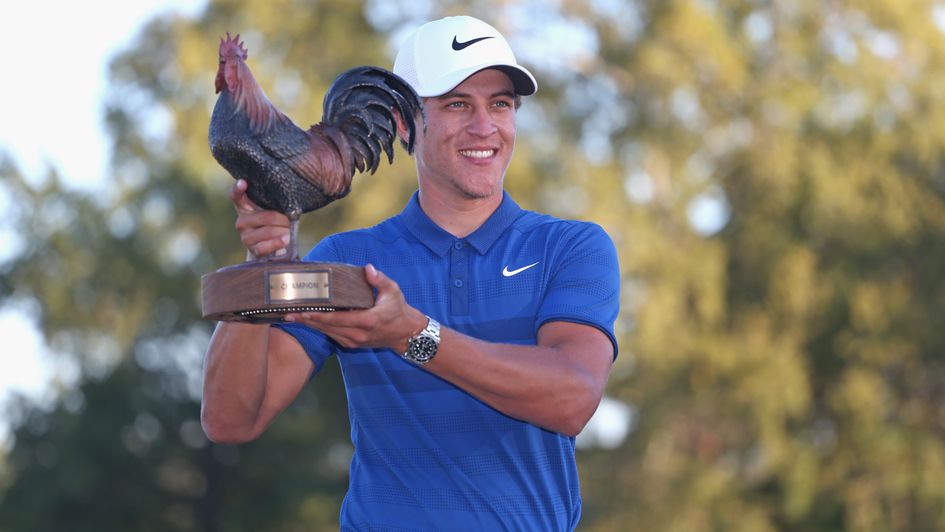 Cameron Champ with the first of what promises to be many trophies
