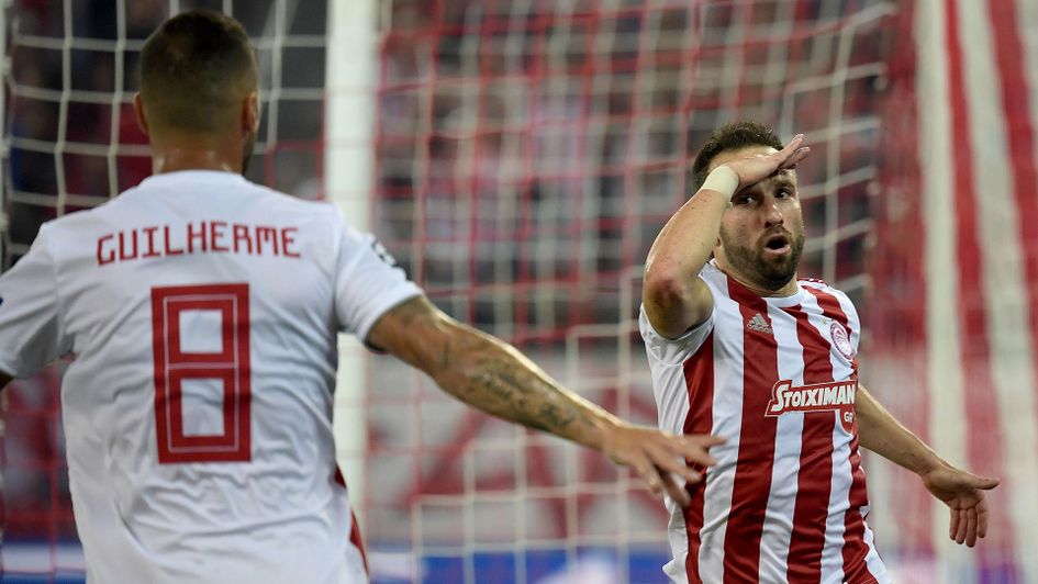 Mathieu Valbuena celebrates his goal against Tottenham