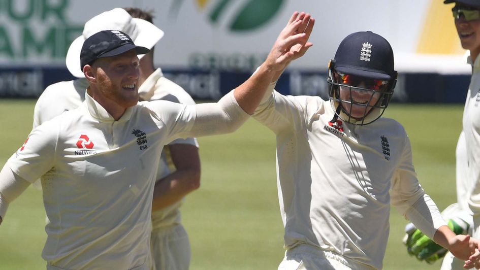 Ben Stokes celebrates during the fourth Test between South Africa and England