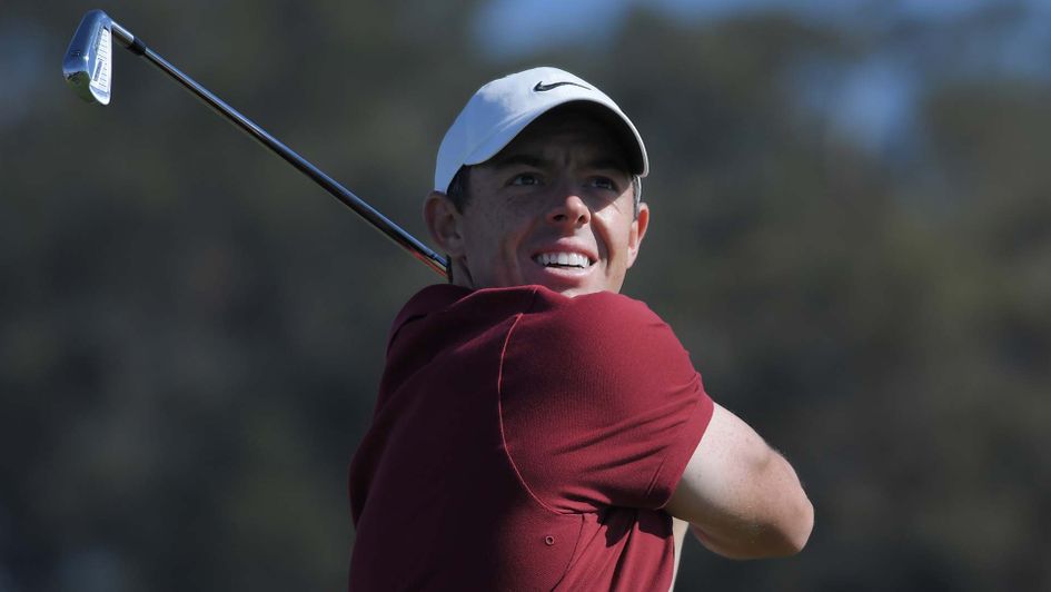 Rory McIlroy in action at  the Farmers Insurance Open