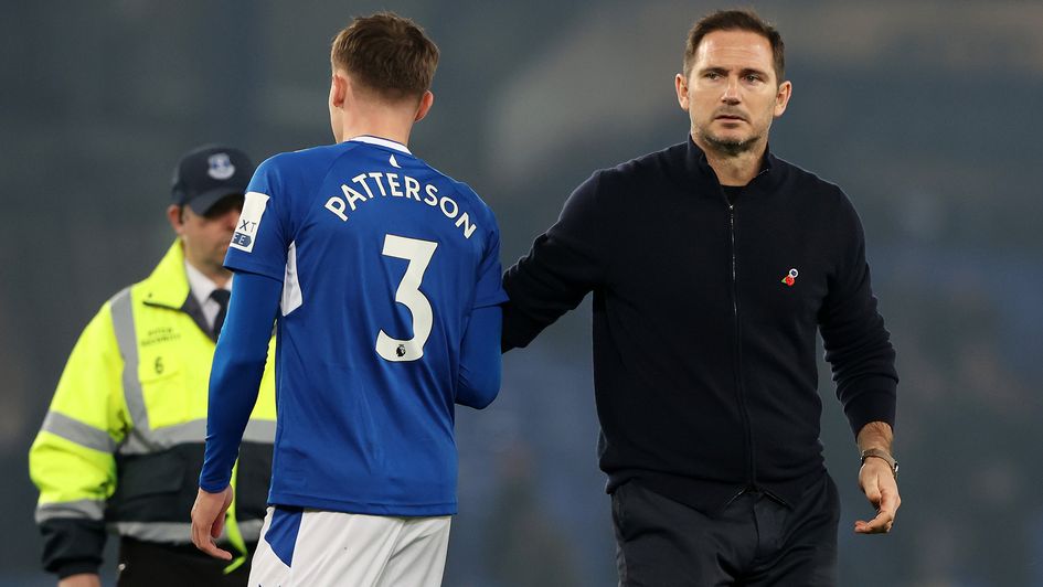 Frank Lampard shakes hands with Nathan Patterson