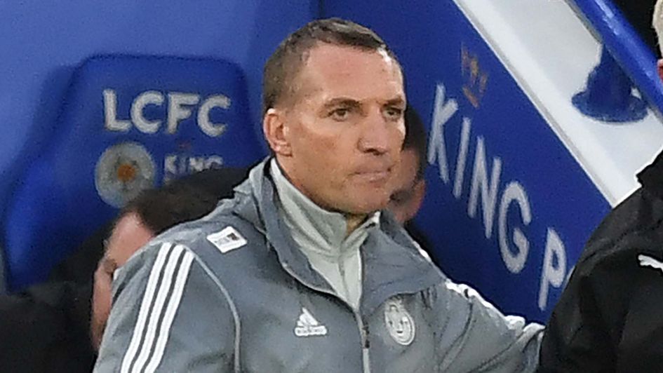 Leicester City boss Brendan Rodgers at the King Power stadium