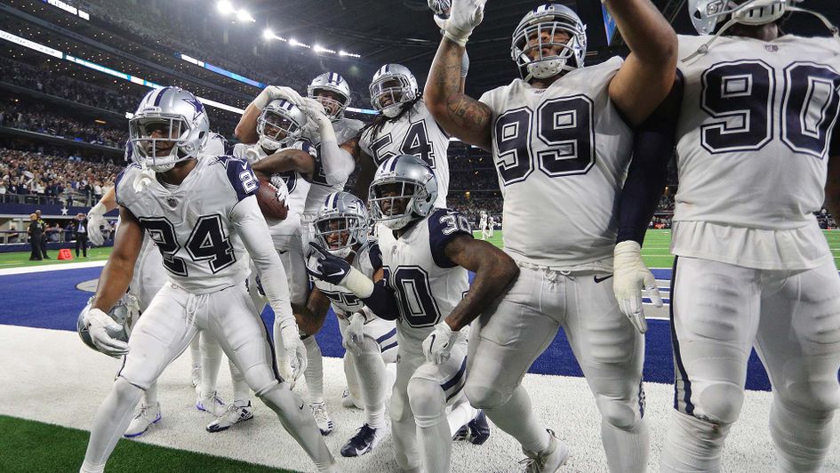 The Dallas Cowboys celebrate a win in the NFL