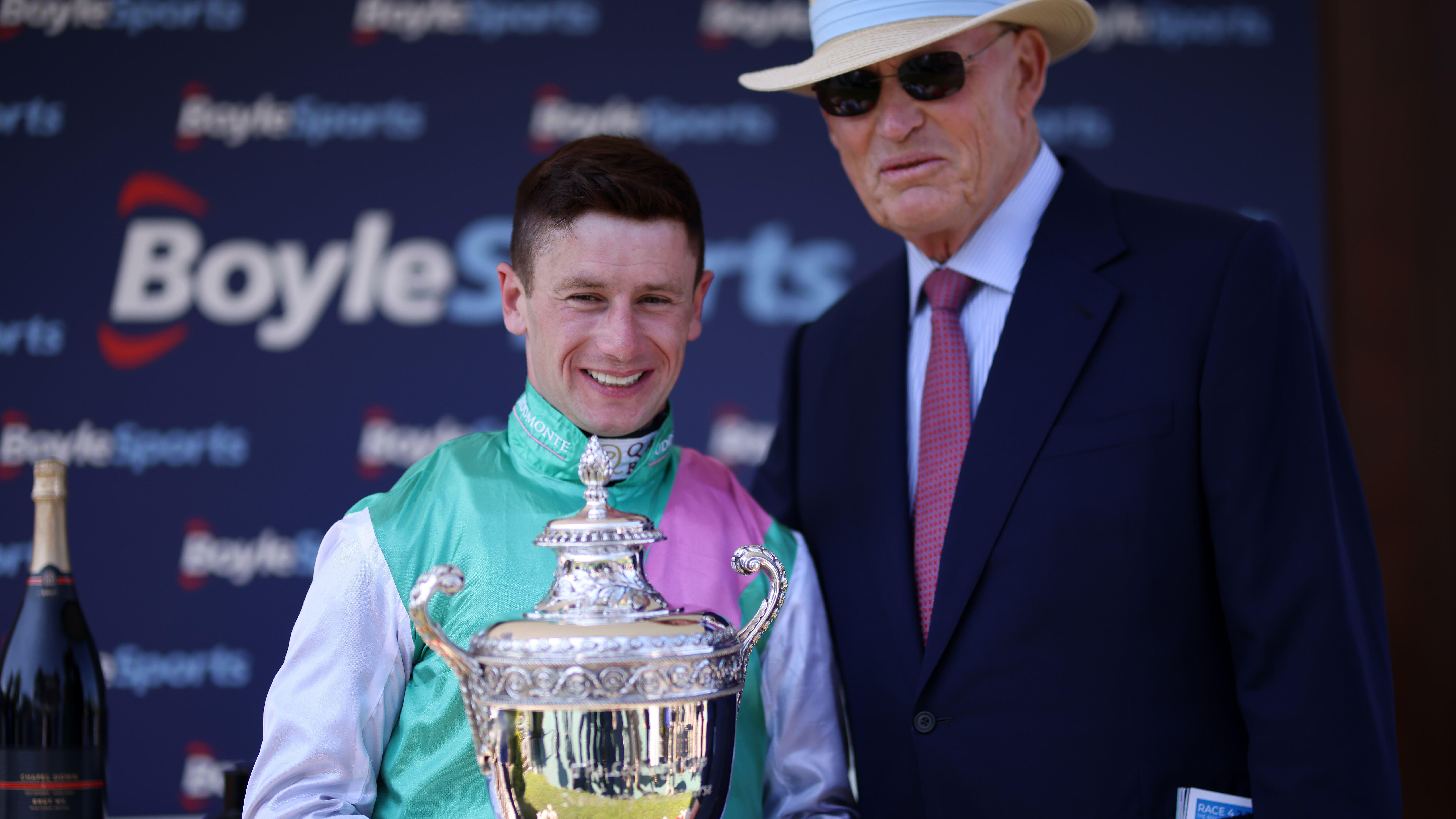 Oisin Murphy with the Lockinge trophy