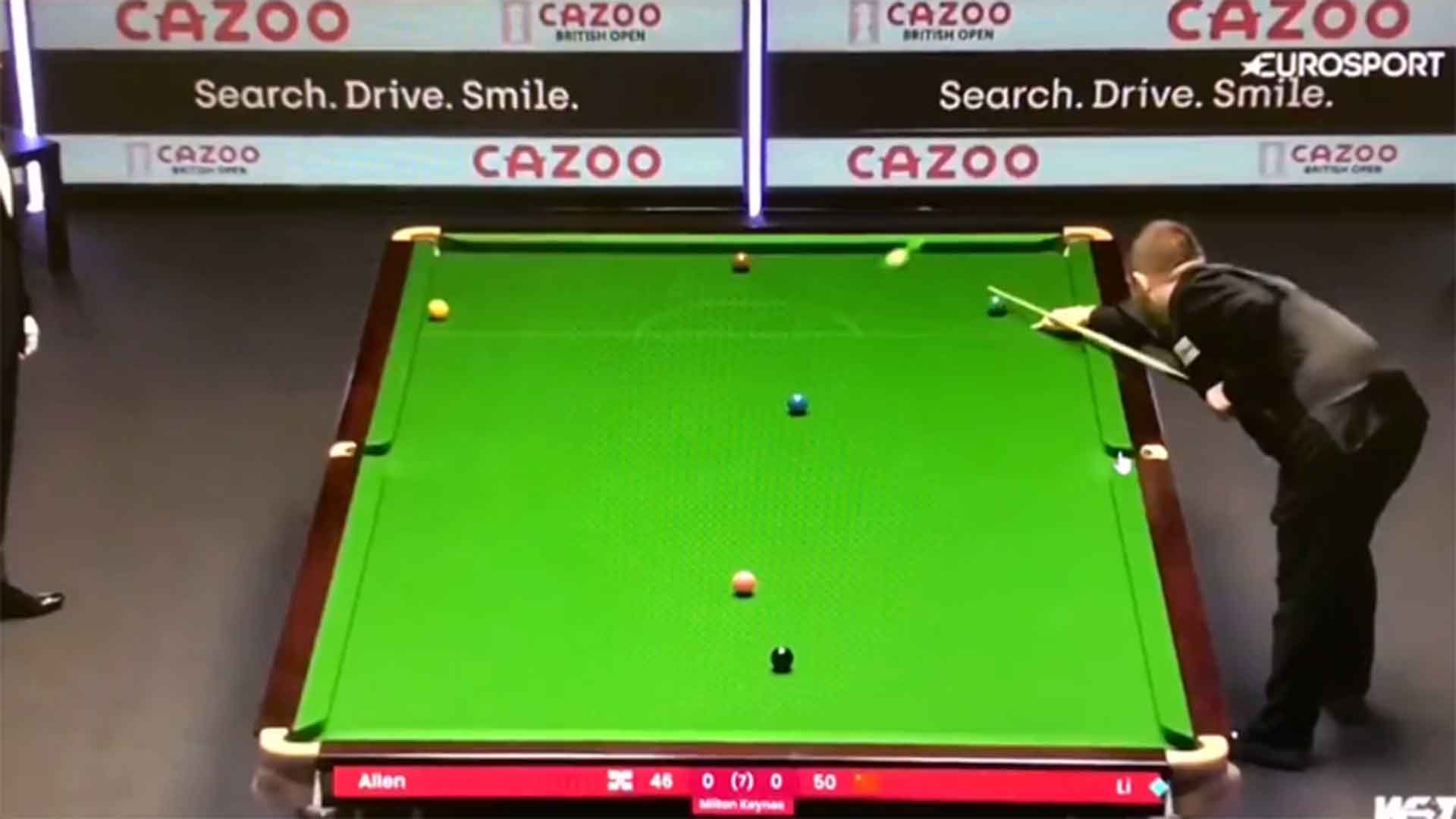 Watch Mark Allens miraculous five-cushion escape at snookers British Open