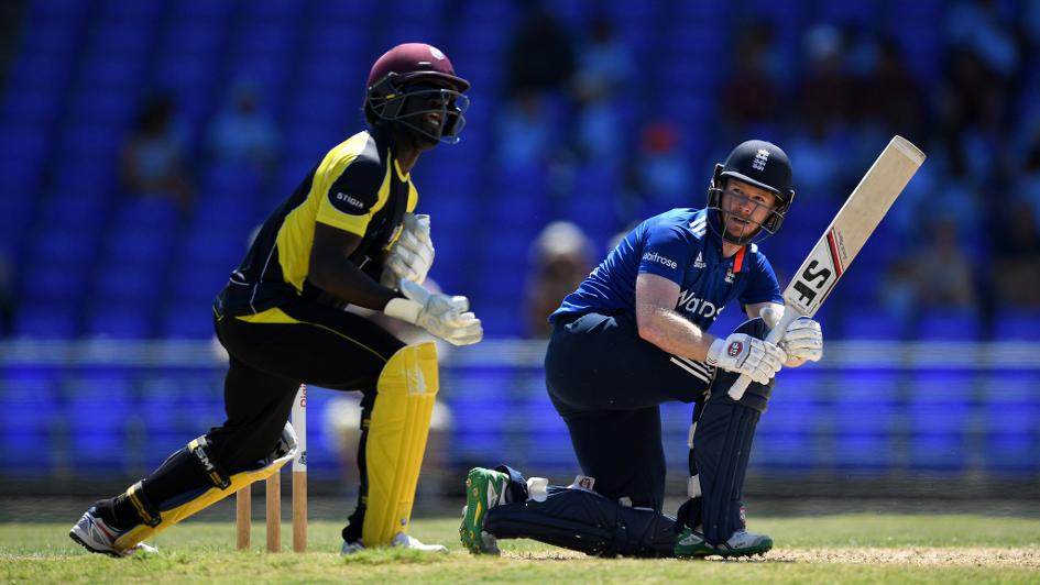  Morgan: In action for England
