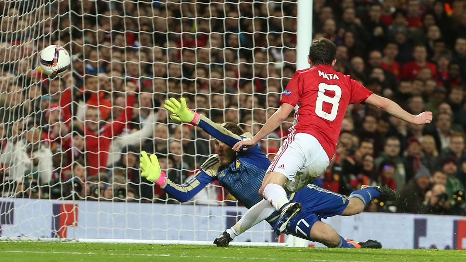 Juan Mata scores the winner