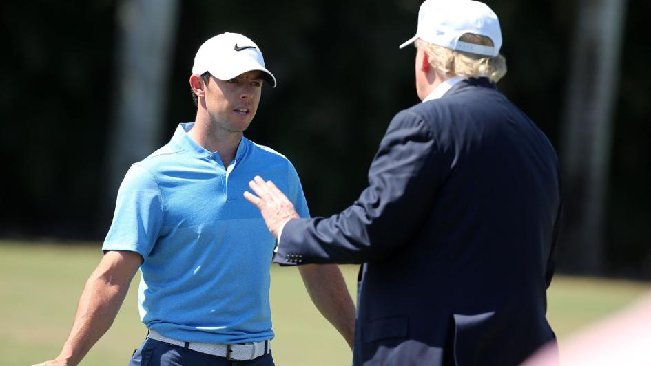  Rory McIlroy with Donald Trump