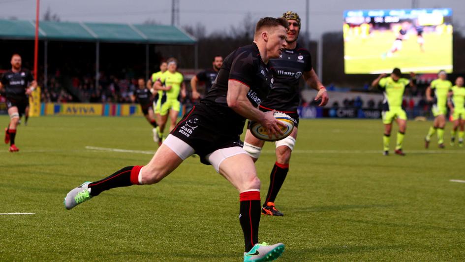 Ashton: In action for Saracens