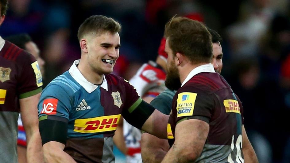 Harlequins: Celebrate their win